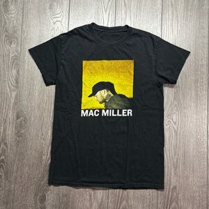 Mac Miller Black Graphic Shirt Small Hip Hop Spell Out
